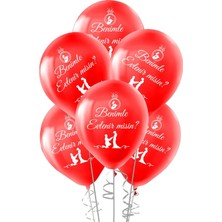 Vipfoni Benimle Evlenir Misin? Baskılı Balon –25 Adet