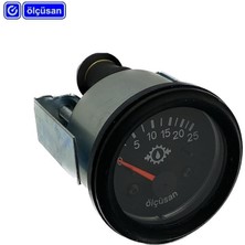 Ölçüsan 12V Yağ Saati 25 Bar 52 mm