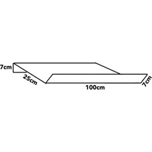 Trend Pleksi Klima Rüzgar Kesici Seperatör (100cm)