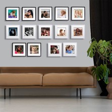 Fashion Photo Yapışkanlı Sök Tak Paspartulu Klasik Kare Çerçeveler - 3'lü Paket