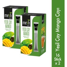 Mesh Stick Yeşil Çay Mango Bitki ve Meyve Çayı 2 Paket Birarada