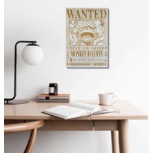 Wanted Monkey D Luffy Duvar Poster. Wanted Duvar Pano