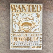 Wanted Monkey D Luffy Duvar Poster. Wanted Duvar Pano