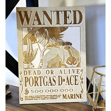 Wanted Portgas D Ace Duvar Poster. Wanted Duvar Pano