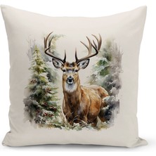 Bertille Home Yılbaşı Serisi Çift Tarafı Dijital Baskılı Kırlent Kılıfı (Christmas Noel Cushion Cover)