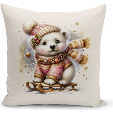 Bertille Home Yılbaşı Serisi Çift Tarafı Dijital Baskılı Kırlent Kılıfı (Christmas Noel Cushion Cover)