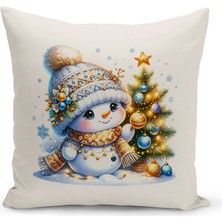 Bertille Home Yılbaşı Serisi Çift Tarafı Dijital Baskılı Kırlent Kılıfı (Christmas Noel Cushion Cover)