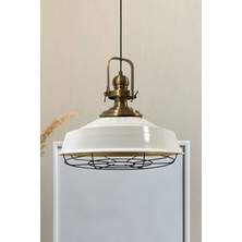 TeknoTrust Beyaz metal modern sarkıt avize, salon ve mutfak için şık aydınlatma seçeneği