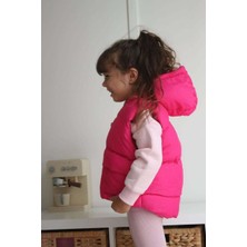 Miniko Kids Yeni Sezon Fermuarlı Kapşonlu Yelek