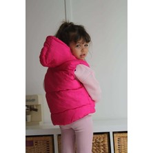 Miniko Kids Yeni Sezon Fermuarlı Kapşonlu Yelek
