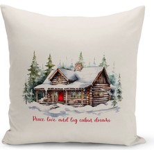 Bertille Home Yılbaşı Serisi Çift Tarafı Dijital Baskılı Kırlent Kılıfı (Christmas Noel Cushion Cover)
