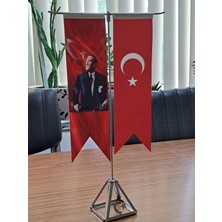 Flag Center Masa Bayrak T Tipi Mustafa Kemal Atatürk