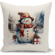 Bertille Home Yılbaşı Serisi Çift Tarafı Dijital Baskılı Kırlent Kılıfı (Christmas Noel Cushion Cover)
