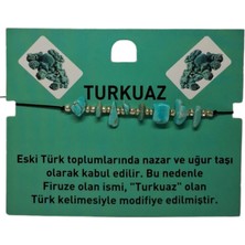 Doğal Taş Bileklik Turkuaz Taşı Bileklik Ayarlanabilir Ipli Turquoıse Taş Kristalize Kırık Taş Şifalı Bileklik