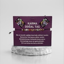 Doğal Taş Bileklik Karma Taş Bileklik Ayarlanabilir Ipli Mixed Natural Stone Taş Kristalize Kırık Taş Şifalı Bileklik