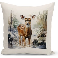 Bertille Home Yılbaşı Serisi Çift Tarafı Dijital Baskılı Kırlent Kılıfı (Christmas Noel Cushion Cover)