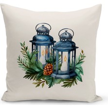 Bertille Home Yılbaşı Serisi Çift Tarafı Dijital Baskılı Kırlent Kılıfı (Christmas Noel Cushion Cover)