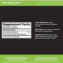 Optimum Nutrition Optimum Suplament Hmb 3000MG  90 Capsul usa Menşei 3557