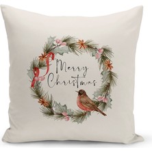 Bertille Home Yılbaşı Serisi Çift Tarafı Dijital Baskılı Kırlent Kılıfı (Christmas Noel Cushion Cover)
