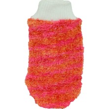 Anka Life Lastikli El Geçmeli Yumuşak Eldiven Banyo Lifi Pembe-Turuncu 20X10 cm