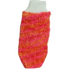 Anka Life Lastikli El Geçmeli Yumuşak Eldiven Banyo Lifi Pembe-Turuncu 20X10 cm