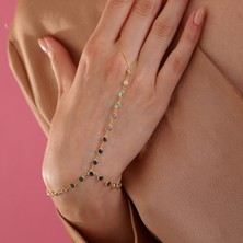 Queen Silver Jewelry 925 Ayar Gümüş. Zirkon Taşlı Lacivert Renk Geçişli Şahmeran