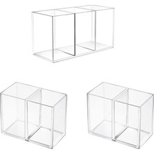 Trend Pleksi 2 ve 3 Bölmeli Organizer Seti (1 Adet 3 Bölmeli + 2 Adet 2 Bölmeli Organizer)
