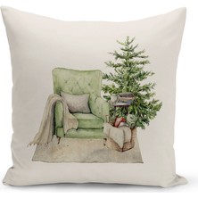 Bertille Home Yılbaşı Serisi Çift Tarafı Dijital Baskılı Kırlent Kılıfı (Christmas Noel Cushion Cover)