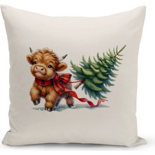 Bertille Home Yılbaşı Serisi Çift Tarafı Dijital Baskılı Kırlent Kılıfı (Christmas Noel Cushion Cover)