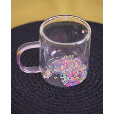 Lavena Çift Cidarlı Cam Kupa