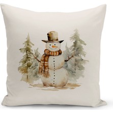 Bertille Home Yılbaşı Serisi Çift Tarafı Dijital Baskılı Kırlent Kılıfı (Christmas Noel Cushion Cover)