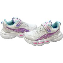 KAFKASLAR AYAKKABI Ortopedik Kalın Taban Yeni Model Kız Çocuk Sneakers Spor Ayakkabı