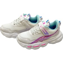 KAFKASLAR AYAKKABI Ortopedik Kalın Taban Yeni Model Kız Çocuk Sneakers Spor Ayakkabı