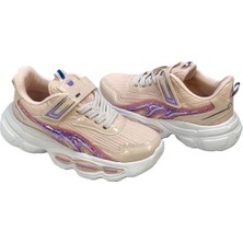 KAFKASLAR AYAKKABI Ortopedik Kalın Taban Yeni Model Kız Çocuk Sneakers Spor Ayakkabı