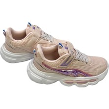 KAFKASLAR AYAKKABI Ortopedik Kalın Taban Yeni Model Kız Çocuk Sneakers Spor Ayakkabı