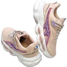 KAFKASLAR AYAKKABI Ortopedik Kalın Taban Yeni Model Kız Çocuk Sneakers Spor Ayakkabı