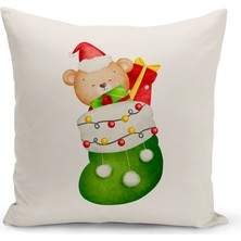 Bertille Home Yılbaşı Serisi Çift Tarafı Dijital Baskılı Kırlent Kılıfı (Christmas Noel Cushion Cover)
