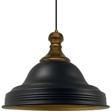 TeknoTrust Modern siyah sarkıt avize, metal malzeme, şık ve zarif tasarım, 1 başlık