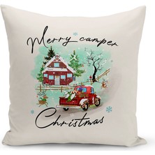Bertille Home Yılbaşı Serisi Çift Tarafı Dijital Baskılı Kırlent Kılıfı (Christmas Noel Cushion Cover)
