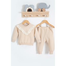 Beruflic Fisto Detaylı Pamuklu 2'li Kız Bebek Takımı