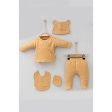 Beruflic Puantiye Desenli Pamuk Kız Bebek Hastane Çıkış Seti