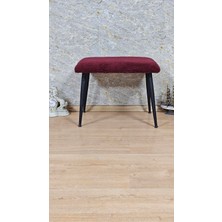 Sevinç Mobilya Siyah Metal Ayaklı Puf Bench Tedyy Bench Antreönü