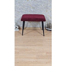 Sevinç Mobilya Siyah Metal Ayaklı Puf Bench Tedyy Bench Antreönü