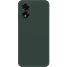 Denza Case Oppo A38 Kılıf Soft Pürüzsüz Silikon Kılıf - Koyu Yeşil