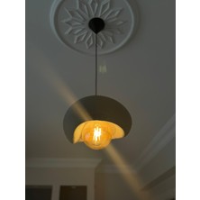 Limon 3design Tekli Sarkıt Avize Rustik E27 Modern Avize Bohem Beton Görünüm (E27 Ampul Dahildir.)