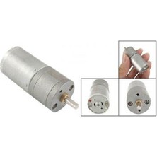 25mm 12V 10RPM Redüktörlü DC Motor