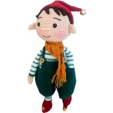 Elf Oğlan Bebek Amigurumi Organik Oyuncak