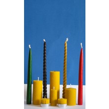 Endi Handmade Özel Günler Için Balmumu Mum Lavantalı 7cm x 3cm Hediyelik Bal Mumu Mum Beeswax Candle