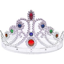 Parti Adresi Prenses Tacı Doğum Günü Parti Kostüm Aksesuarı Gümüş