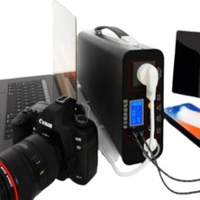 Enerjitem 30 W Güneşten Şarj + 300W Sessiz Hibrit Jeneratör Taşınabilir Güç Kaynağı Powerbank 